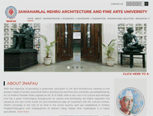 Tablet Screenshot of jnafau.ac.in